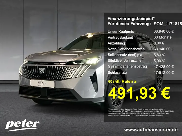 5008 Hybrid 136 e-DSC6 Allure Geschlossen
