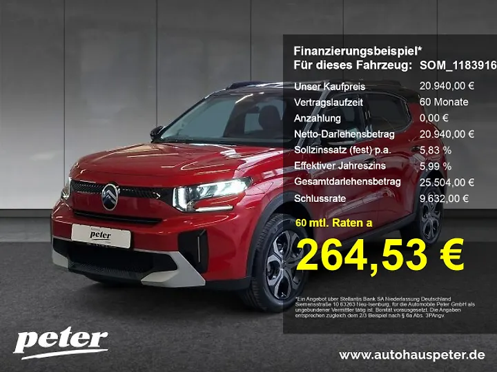 C3 Aircross Turbo 100 Stop&Start YOU Geschlossen