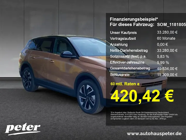 Crossland 1.2 Automatik Elegance Paket Geschlossen