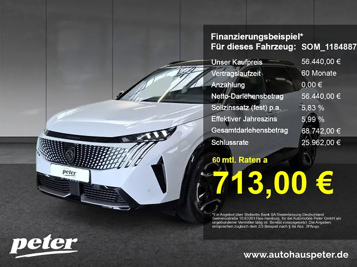 5008 Hybrid 136 e-DSC6 Allure Geschlossen