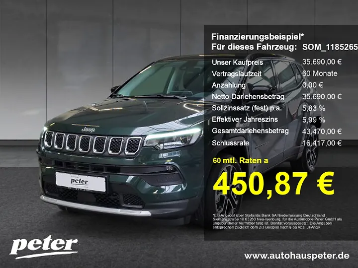 Compass 2.4 CVT Limited Geschlossen
