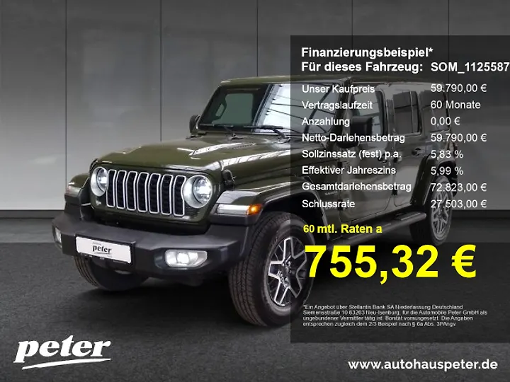 Wrangler Unlimited 2.0 T-GDI Hardtop AWD Automatik Sahara Hardtop