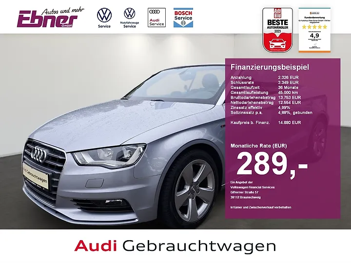 A3 1.4 TFSI Cabrio S tronic Attraction Cabrio
