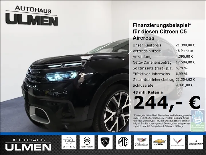 C5 Aircross Pure Tech 180 S&S EAT8 LIVE Geschlossen