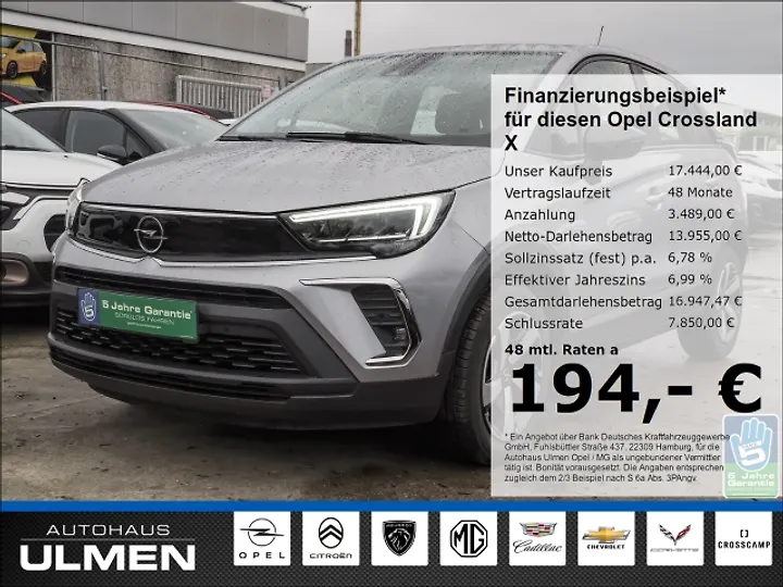 Crossland X 1.2 Start/Stop Automatik 120 Jahre Geschlossen