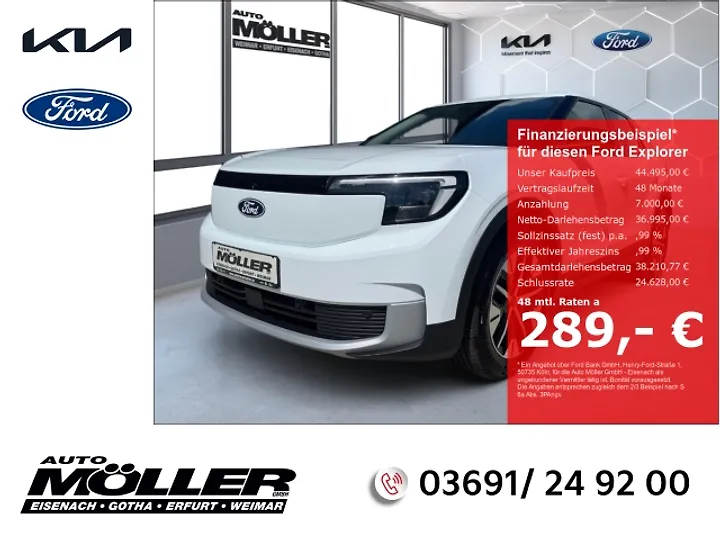 Explorer Elektromotor mit Standard Range RWD 52kWh Explorer Geschlossen