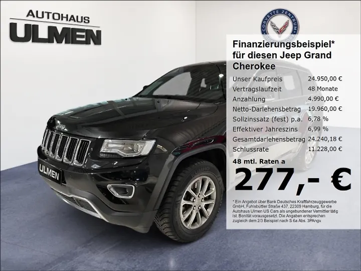 Grand Cherokee 3.0I Multijet Laredo Geschlossen