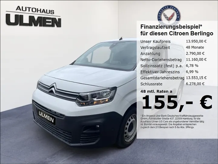 Berlingo 1.5 BlueHDi 130 XL EAT8 EHZ Club Workline Solution Kasten