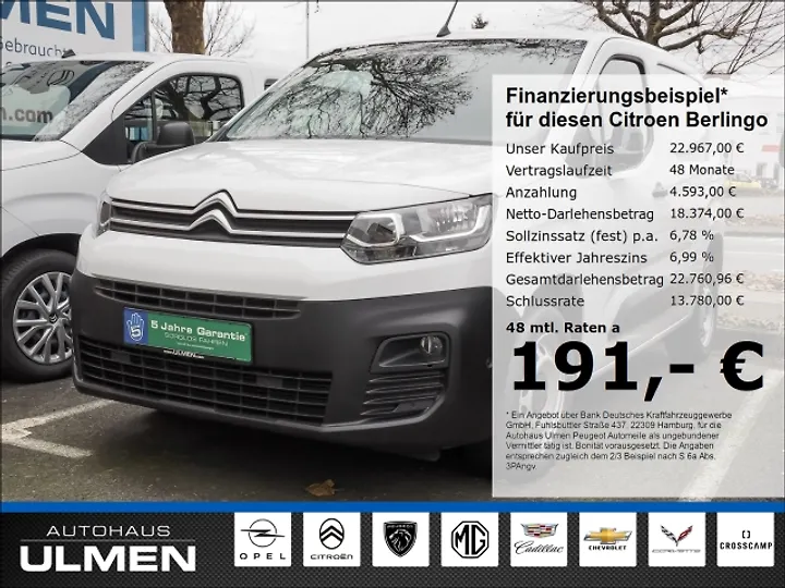 Berlingo 1.5 BlueHDi 130 L1 EAT8 Kasten