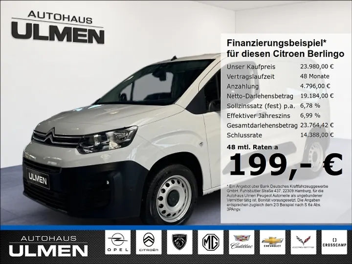 Berlingo 1.5 BlueHDi 130 L1 EAT8 Kasten