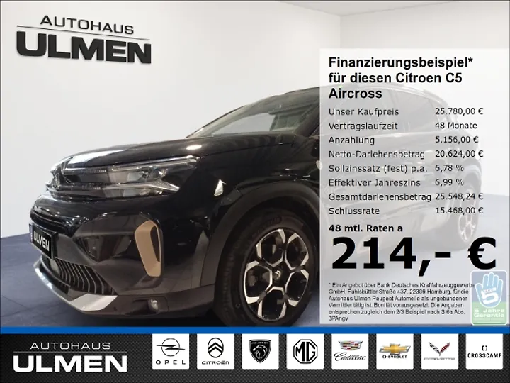 C5 Aircross Pure Tech 130 S&S EAT8 FEEL PACK Geschlossen