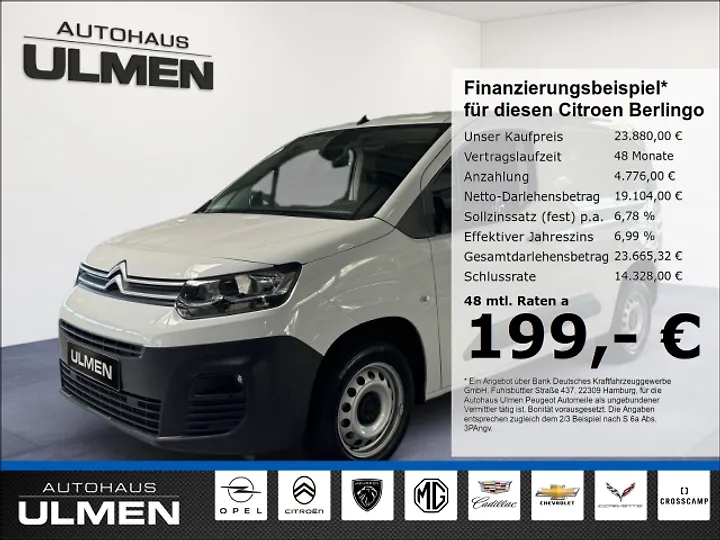 Berlingo 1.5 BlueHDi 130 L1 EAT8 Kasten