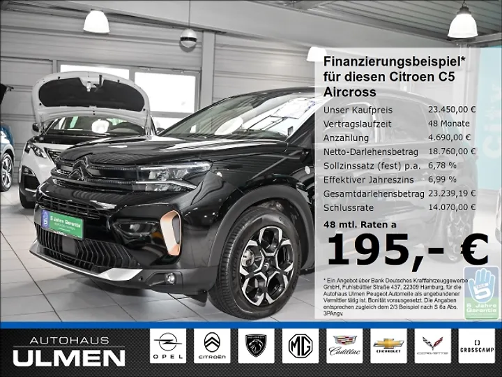C5 Aircross Pure Tech 130 S&S EAT8 FEEL PACK Geschlossen