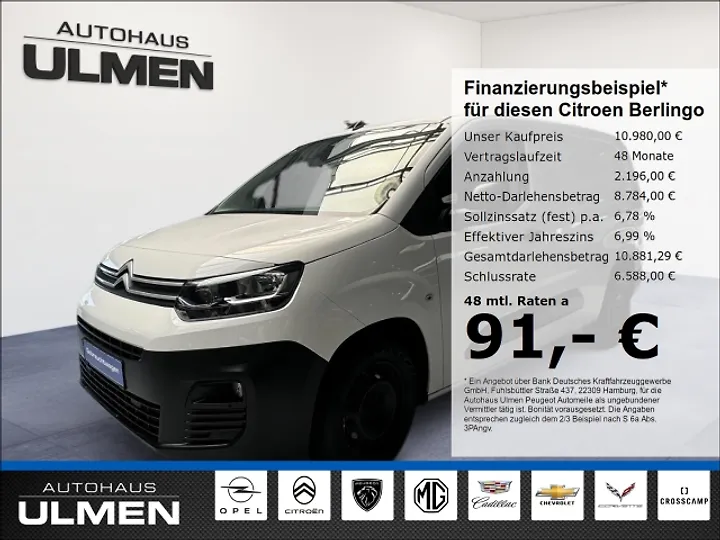 Berlingo 1.6 BlueHDi 75 M Control Kasten