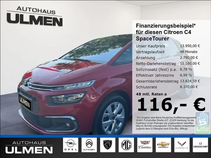 C4 Spacetourer PureTech 130 Stop&Start EAT8 SELECTION Kombi