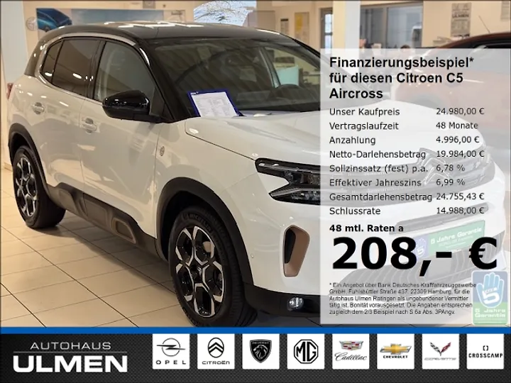 C5 Aircross Pure Tech 130 S&S EAT8 FEEL PACK Geschlossen