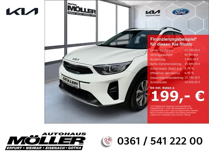 Stonic 1.0 T-GDI OPF Mild Hybrid DCT7 Spirit Geschlossen