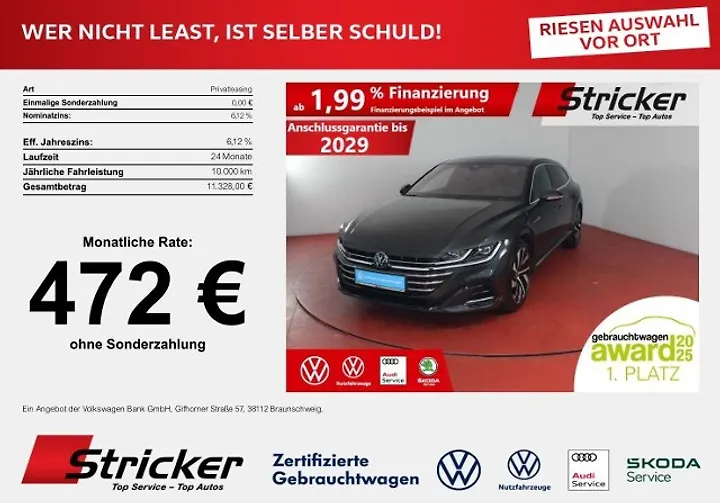 Arteon Shooting Brake 2.0 TSI OPF 4Motion DSG Elegance Kombi