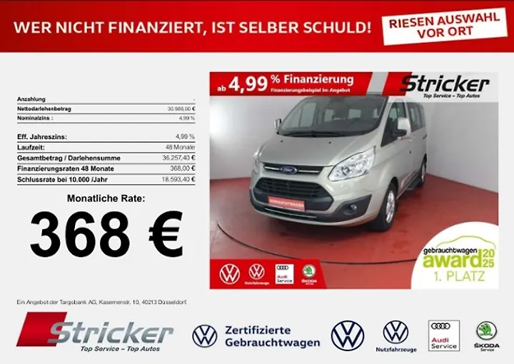 Tourneo Custom 320 L1H1 VA Autm. Trend Bus