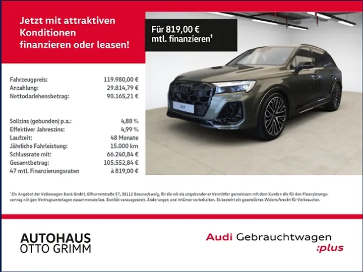 Q7 SUV TFSI quattro 250 kW tiptronic Geschlossen