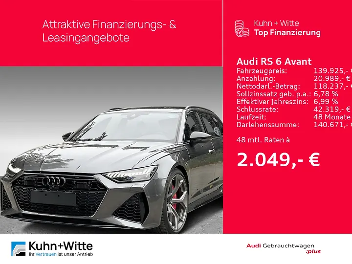 RS6 Avant 4.0 TFSI quattro tiptronic performance Kombi