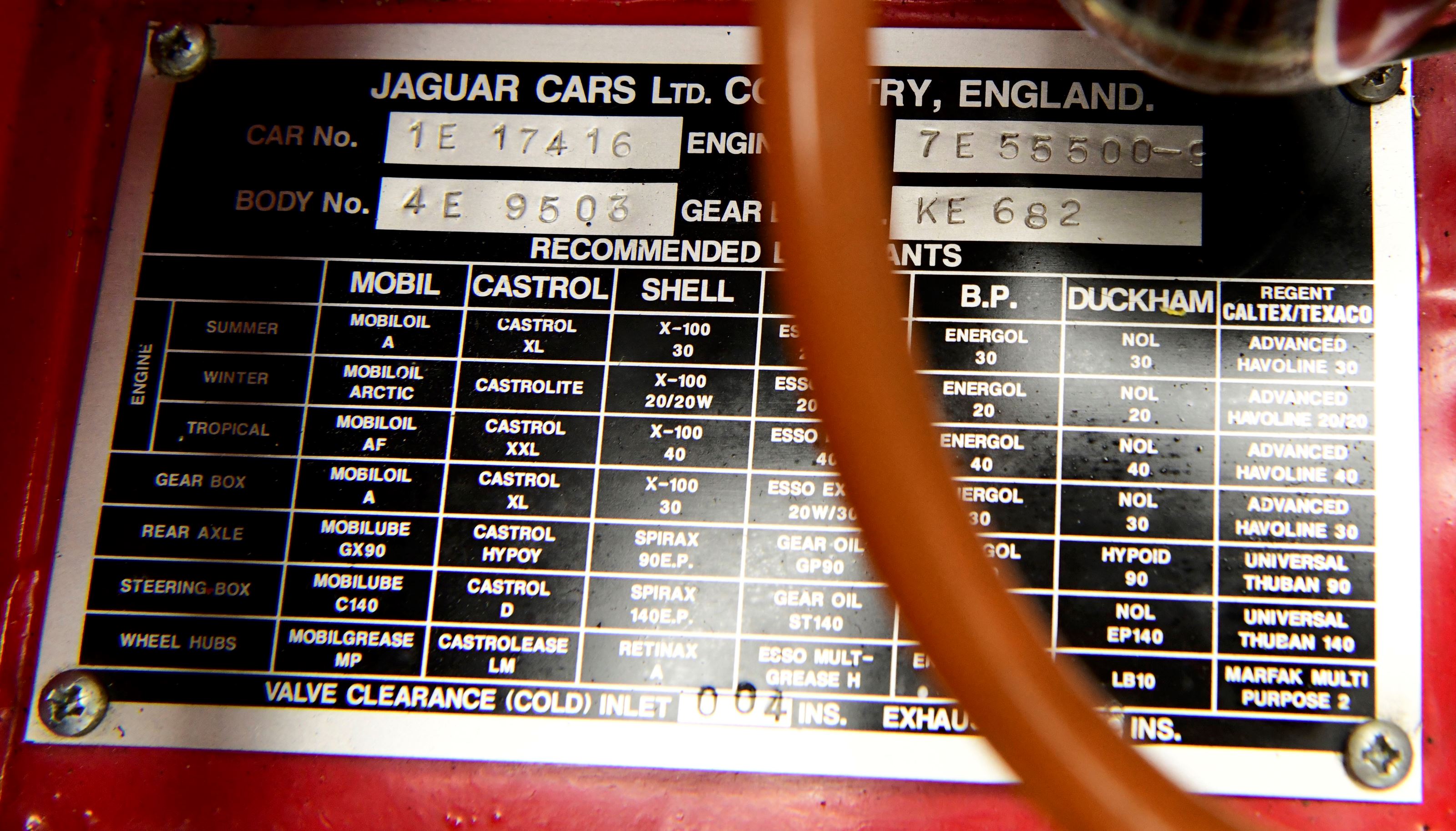 Jaguar e type series i roadster 4.2 litre n7sfzx5oszzsbqwqtehmj